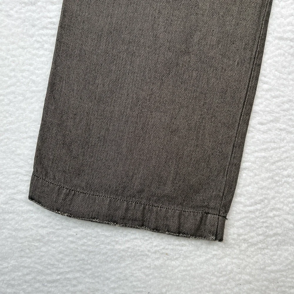 VTG Old Navy Mens Size 34x32 Loose Fit Baggy Y2k‎ Wide Brown Khakis Dark Wash